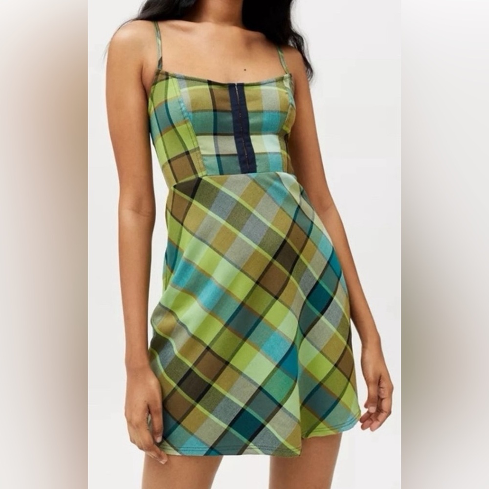 NWT Urban Outfitters Green Mini Dress - Size S